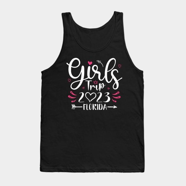 Girls Trip 2023 Shirt Weekend Summer Vacay Lover Girls Trip Tank Top by Sowrav